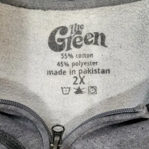 Gray and Black "The Green" Hooded Zip