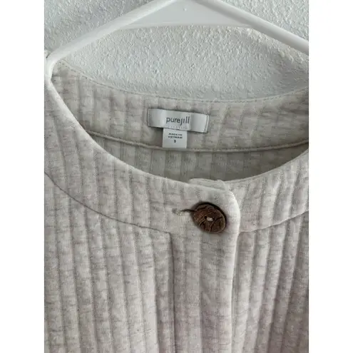 Pure Jill Jacket Women Small Oatmeal Cotton Quilted Travel Career Preppy Cropped
