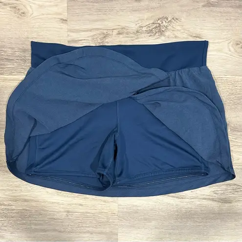 Under Armour ‎ Heatgear Blue Golf Tennis Skort Athletic Shorts Pockets Size L