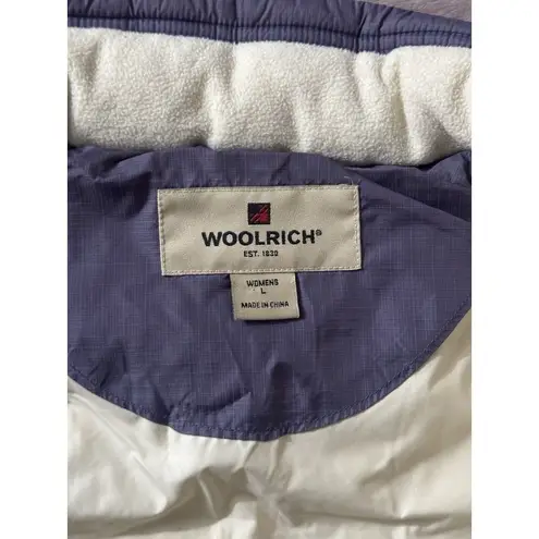 Woolrich Women's Insulated Puffer Amethyst Vest Full Zip Size Large