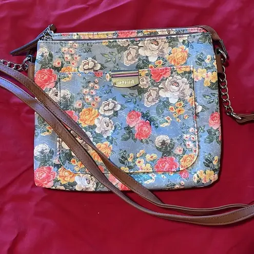 Rosetti NWOT- Women's  Blue Floral Print Handbag Medium Sized