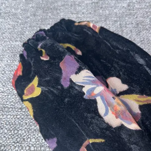 Whimsigoth Juniors Dress M Black Velvet Burnout Empire Floral Dark Romantic Boho Size undefined