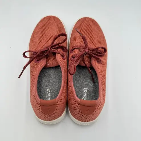 Allbirds Women's Wool Runners Coral Pink Lace Up Casual Sneakers Shoes Size 8