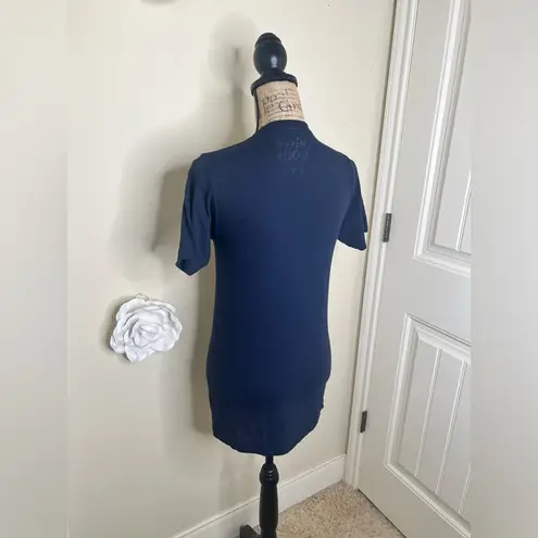 NTM: Oliver & Otis Navy Blue with Floral White & Pink Unicorn T Shirt Sz Small