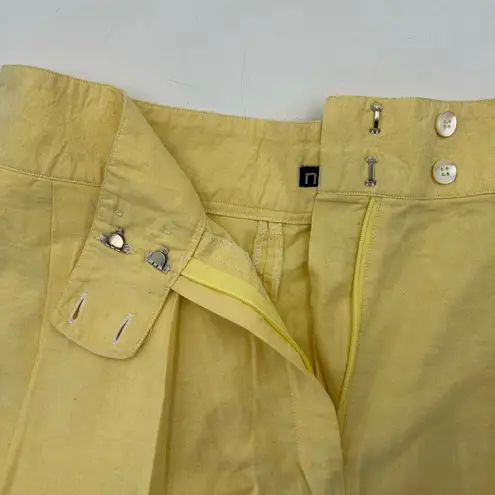 Nautica Vintage 80s  Shorts Butter Yellow Womens Cotton Deadstock