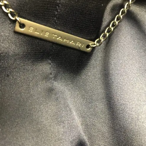 Elie Tahari black Metallic tuxedo blazer size 14