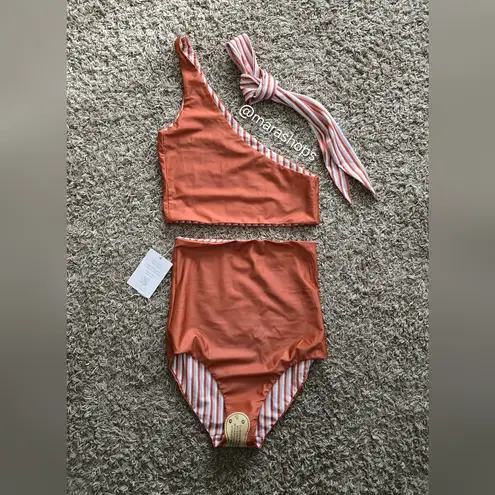 Baiia Swim Marrakesh 2 Pc Bikini Swimsuit Orange Size 6