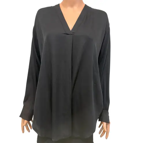 Vince  small silk side split curve hem blouse tunic top TLS2 2787 - Image 13