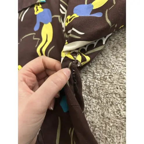 J. McLaughlin Fit & Flare Unique Sailor Print Dress Size 6 Read Description