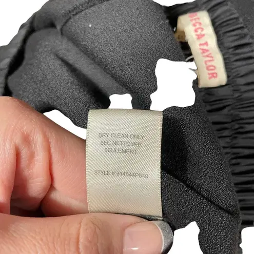 Rebecca Taylor Side Stripe Black Jogger Pants Size 2