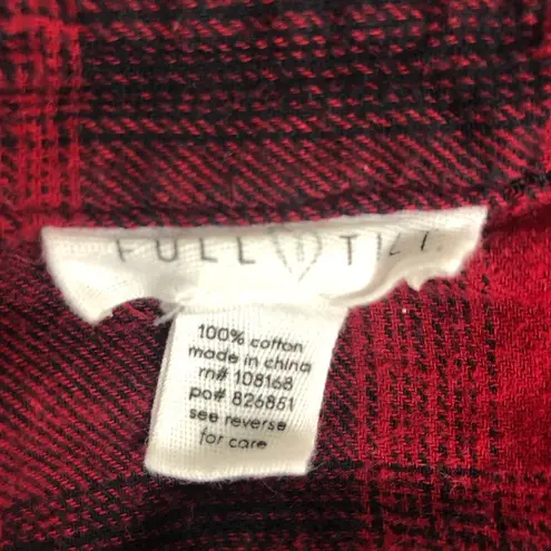 Full Tilt Women’s  for Tillys red and black Buffalo plaid cotton flannel size XL