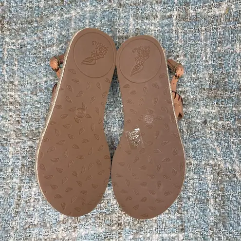 Ancient Greek Sandals Clara Whipstitch Leather Espadrille Slingback Sandals Size 5