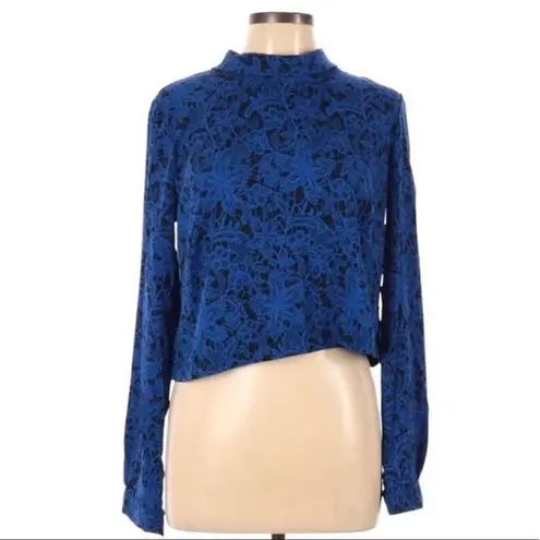 Chloe K NWT  Blue Floral Blouse