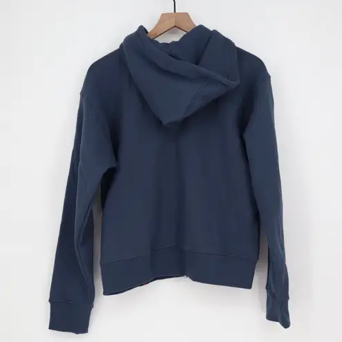 American Giant Women's Midweight Full Zip Spell Bound Made In USA Size M Blue Size M