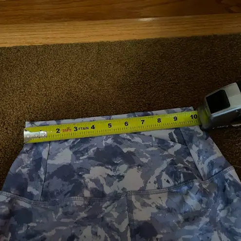 NWT Harmony Balance blue, white abstract leggings XS Blue