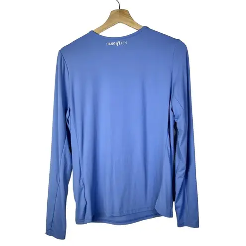 Hang Ten Light Persian Blue UPF 50 Long Sleeve Rash Guard Swim Shirt M