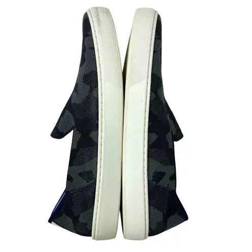 Rothy's The Sneaker Gray Camo Slip On Round Toe Flats Shoes Womens Size 10.5