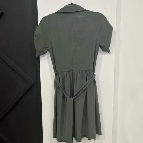 Rachel Roy Green Tie Back Collared Wrap Dress Size 4