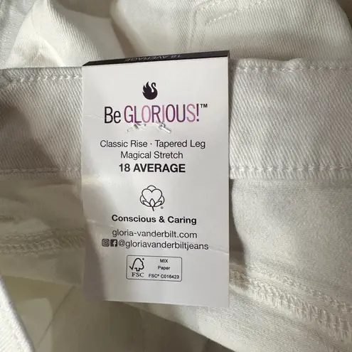 Gloria Vanderbilt SZ 18 Avg. Amanda Jeans Slimming Tapered Stretch Classic Rise