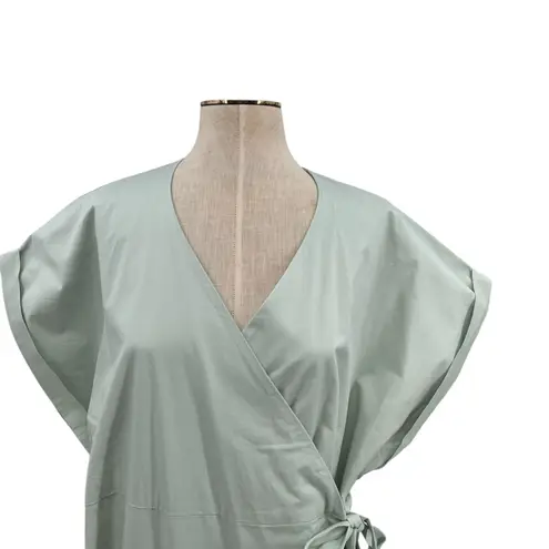 Coolibar Sunny Isles Wrap Dress Misty Aqua Blue Green Size XXL