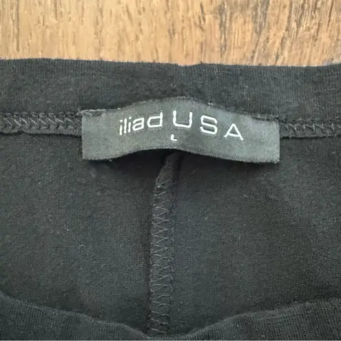 ILIAD USA MATERNITY black long sleeve maternity tee shirt, size L