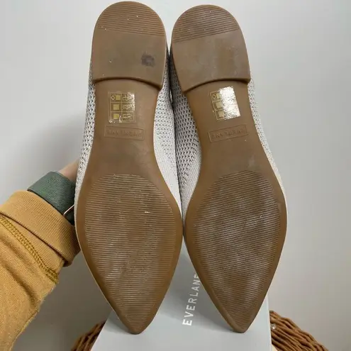 Everlane  Gray 40 Hour Reknit Point Flats Pointed Knit‎ Comfort Box 7 Career Box