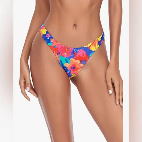 Relleciga New! Women's Floral Thong Bikini Bottom