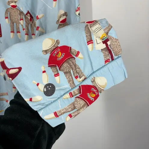 Nick & Nora Sock Monkey Pajama Set Size Small