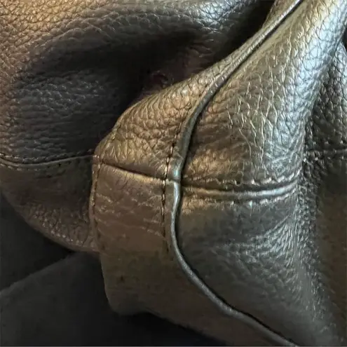 Onna Ehrlich Women's Gray Leather Tassel Hobo Bag