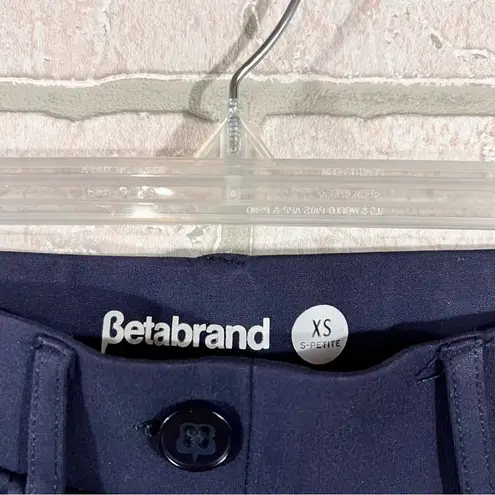 Betabrand Straight Leg 7 Pocket Dress Pant Yoga Pants in Navy Size XS Petite