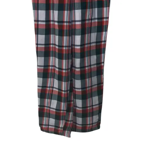 Rachel Parcell Intimates Green Plaid Pajama Set Short Sleeve Shirt Pants