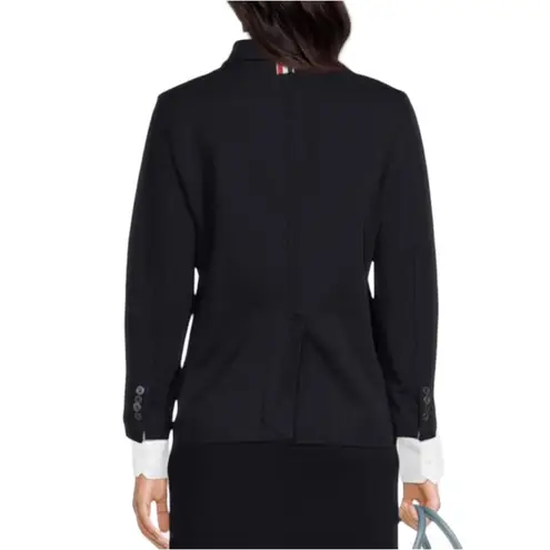 NWT Thom Browne Sack Jacket Wool Tech Milano Navy Blazer IT 36 00 Made In Italy