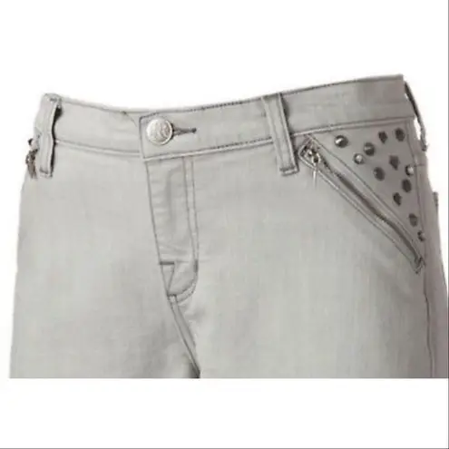 Rock & Republic ✨Light Gray Denim Shorts Jet Tone Studs✨