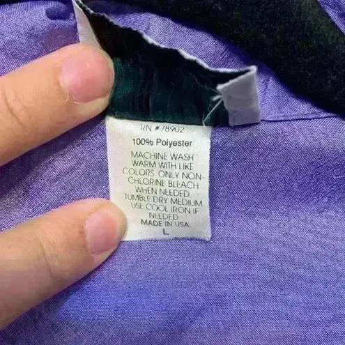 Vintage 70s purple windbreaker sz L *flaw grandmacore western cowgirlcore Size L