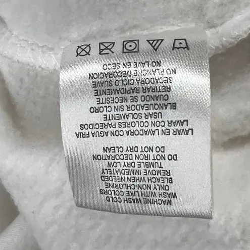 Morning Sun Top Stitch Y2K Sweatshirt Petite M Beaded Fall Leaves Granny Cottage White Size undefined