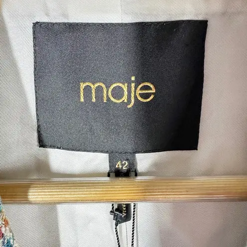 Maje Tailored Check-Print Houndstooth Blazer Size FR 42 US 10