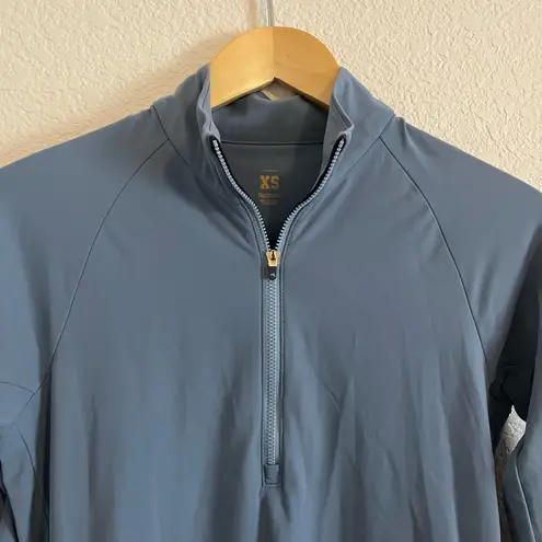 Tracksmith Turnover Half Zip Pullover Top Shirt Running Blue Size XS