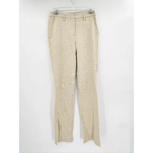 ANINE BING Joelle Trouser in Multi Wool Blend 32 Split Hem