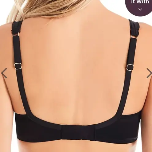 MiracleSuit $96 NWT Solid Plunge Bra Underwire Swim Top 34DDD