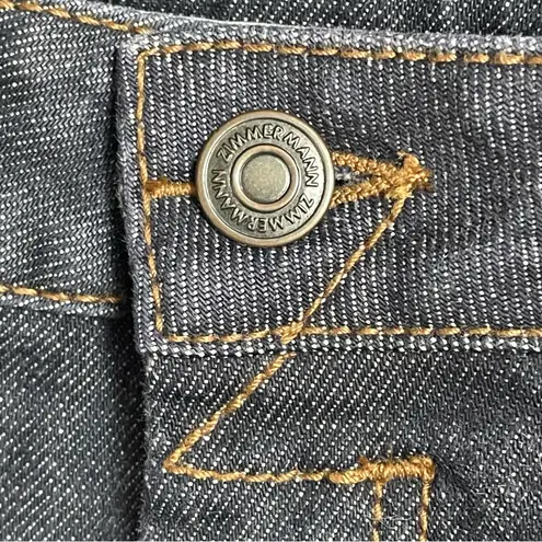 Zimmermann Concert Stiletto Jeans Women’s Size 28 Dark Denim Flare Leg Split Hem