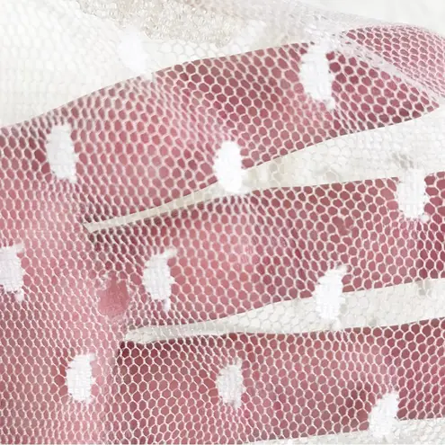 CLAIRE PETTIBONE Vintage Ivory Lace Slip Dress Nightgown Robe Sheer Fairy Small White