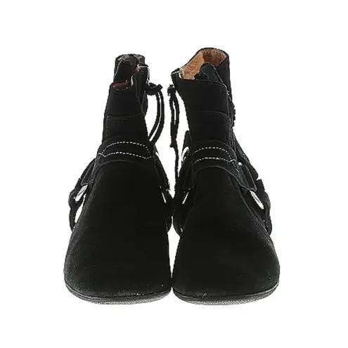 Isabel Marant Etoile Raelyn Suede Ankle Booties Studded Western Cowgirl Boots 37