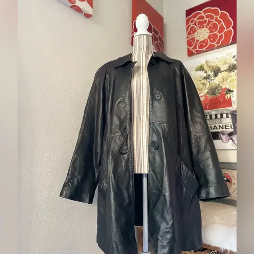 Valerie Stevens COPY - Lamb Leather Trench Coat