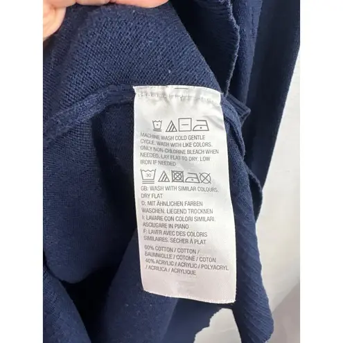 D & Co. Navy Blue Long Cardigan Sweater XS Petite Size undefined