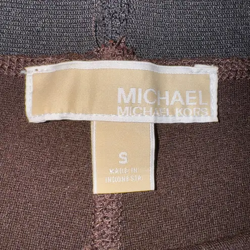 Michael Kors Leggings S Brown Modern Chic Comfortable Knit Pull On Pants