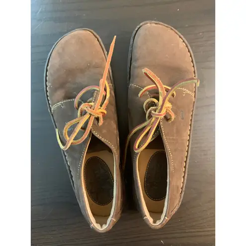 BORN Brown Suede Lace Up Chukka Shoes Womens 9.5 Comfort Neutral Casual Basic