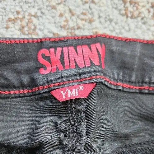 Ymi Black Skinny Jeans Sleek Stretch Denim 36