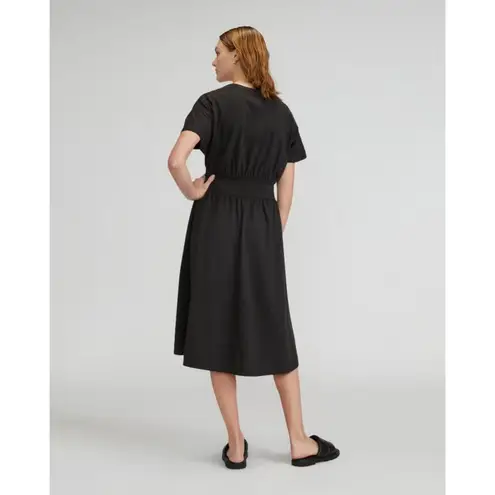 Everlane  The Organic Cotton Waisted Dress in Black M NWT