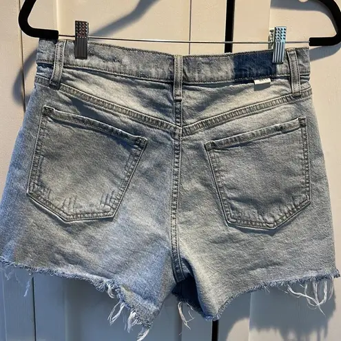 Daze Tough Love Distressed Light Wash Cutoff Jean Shorts Size 29