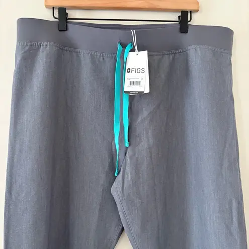 FIGS New  Women’s High Waisted Livingston Basic Scrub Pants Graphite Grey Size XL - Image 8